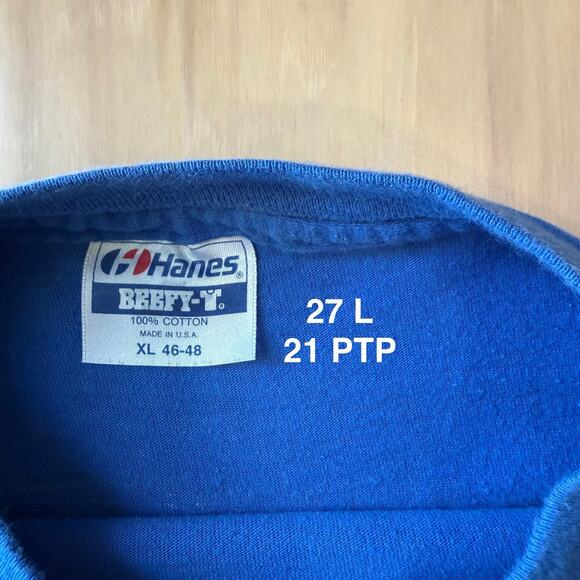 Vintage USS Arizona BB39 Shirt XL Blue 80s Pearl Harbor Memorial Military - Picture 5 of 8